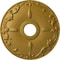 Ekena Millwork Kent Ceiling Medallion (Fits Canopies up to 5"), 18"OD x 3 1/2"ID x 1 1/4"P, Pharaohs Gold CM18KEPGS - alternate 1